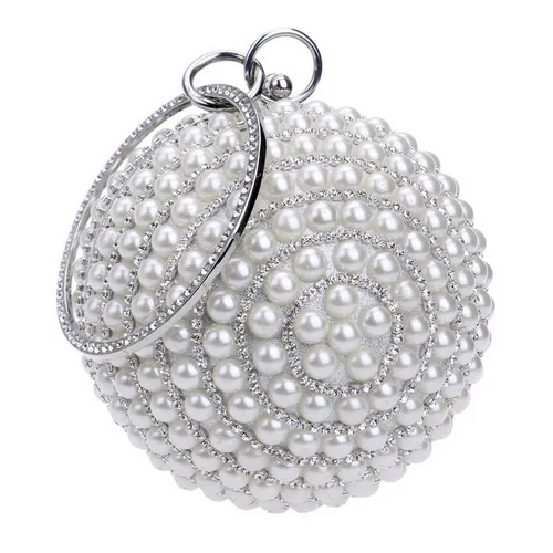 YM1060silver SEKUSA мяч; со стразами; с бахромой Для женщин вечерние металлический расшитая кристаллами сумочка-клатч вечерняя Свадебная вечерняя свадебная сумочка через плечо сумки из натуральной кожи на ремешке клатч - Цвет: YM1060silver