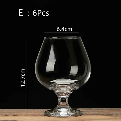 

Cognac Brandy GlassTransparent High Capacity Goblet Red Wine Glass Scented Cup Suit Whisky Vodka Bar Restaurant Drinking Vessel