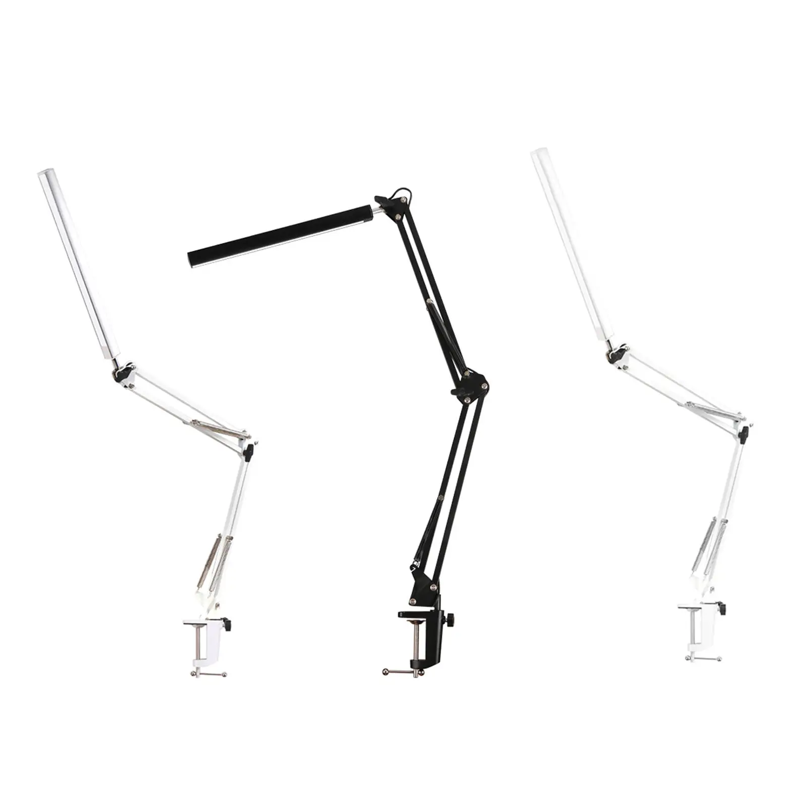 

LED Desk Lamp Table Light Swing Arm with Clamp Eye-Caring Adjustable Dimmable Lamp for Study Reading Home Office Bedroom