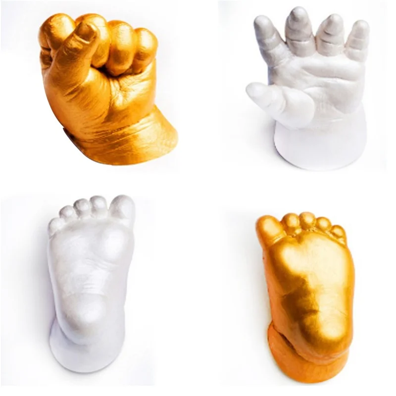 DIY пластырь плесень 3D Ручная лапка печать для ребенка сувенир ручной литье набор