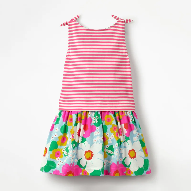 Little maven Dress Летнее платье для девочек без рукавов новой детской одежды Хлопковое с