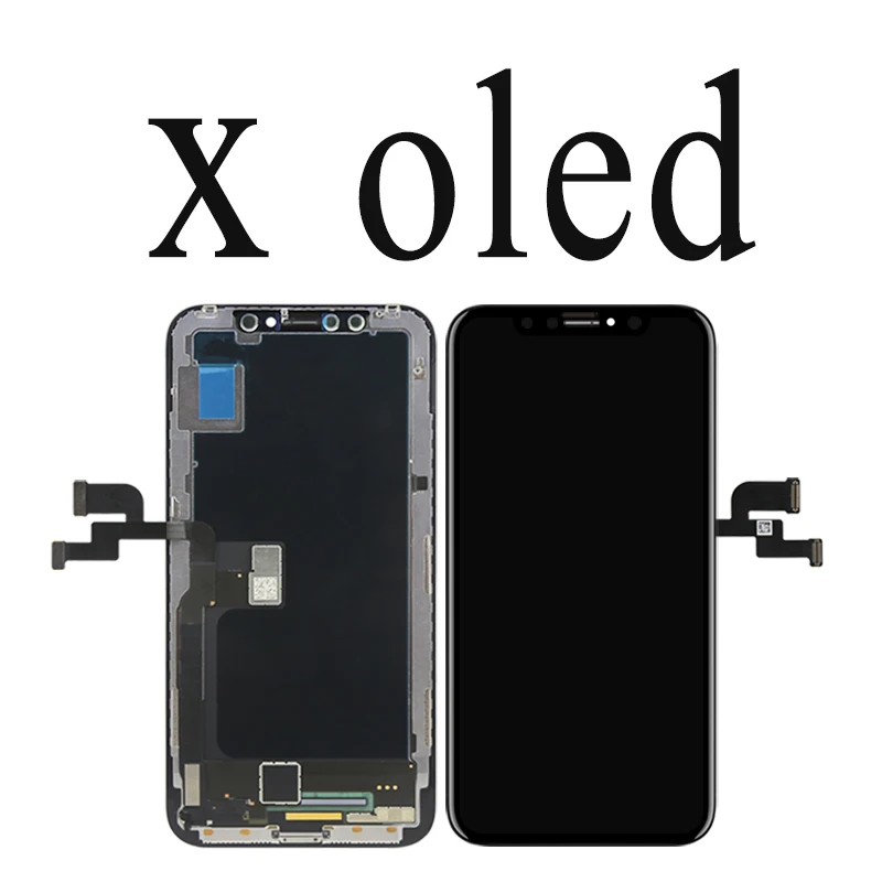 for iphone X OLED AAAA+++ для iphone 6 6S 7 8 Plus ЖК Tianma для iphone X XR ЖК сенсорный экран Стекло сборка Бесплатный подарок без битых пикселей - Цвет: for iphone X OLED