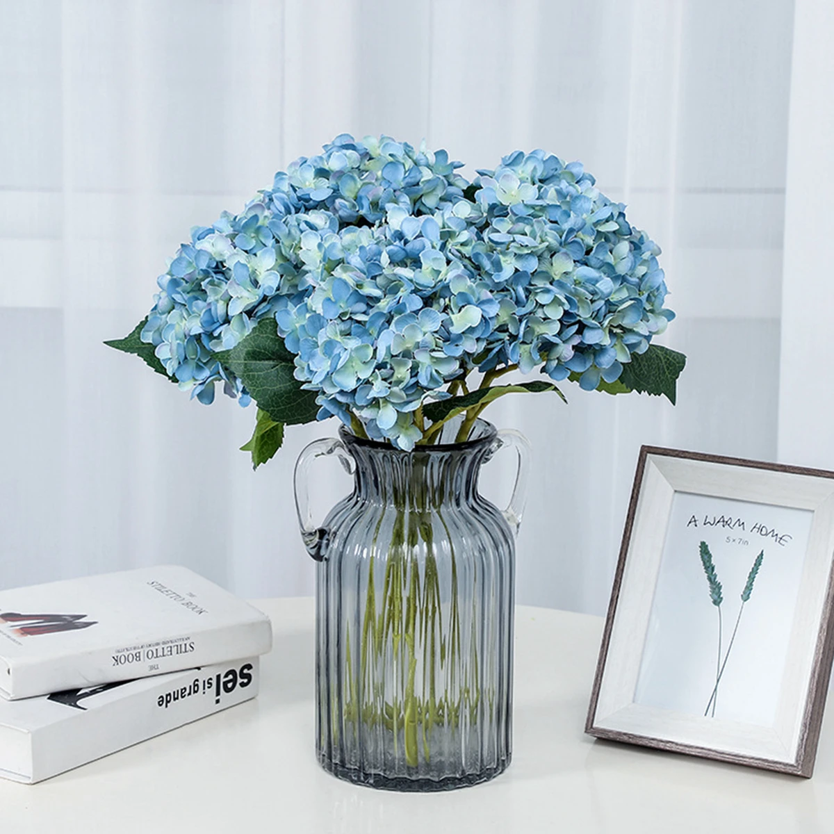 Zerolife розовый синий белый искусственные цветы гортензии Свадебный букет для