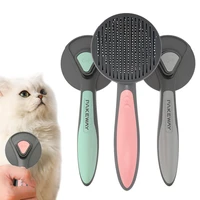 pet hair deshedding comb cat hair special needle comb remove undercoat tangled hair self cleaning slicker brush for dog and cat
