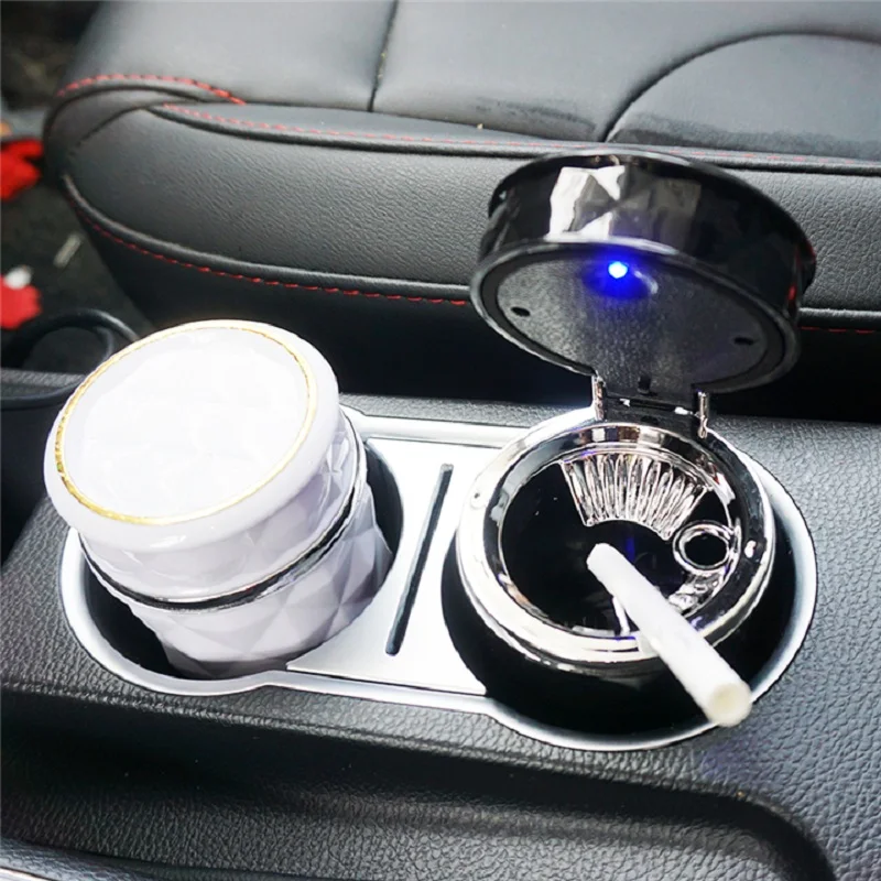 Портативный автомобильный бездымный поднос для табака крутой Алмазный лица