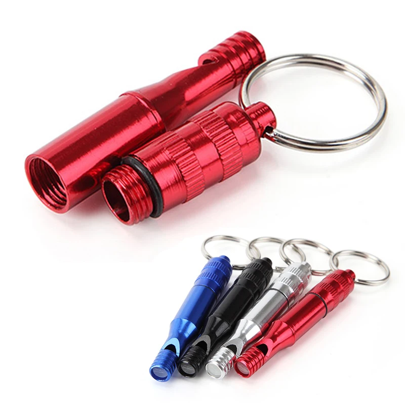 1 шт. уличный Двухсекционный свисток из алюминиевого сплава для выживания