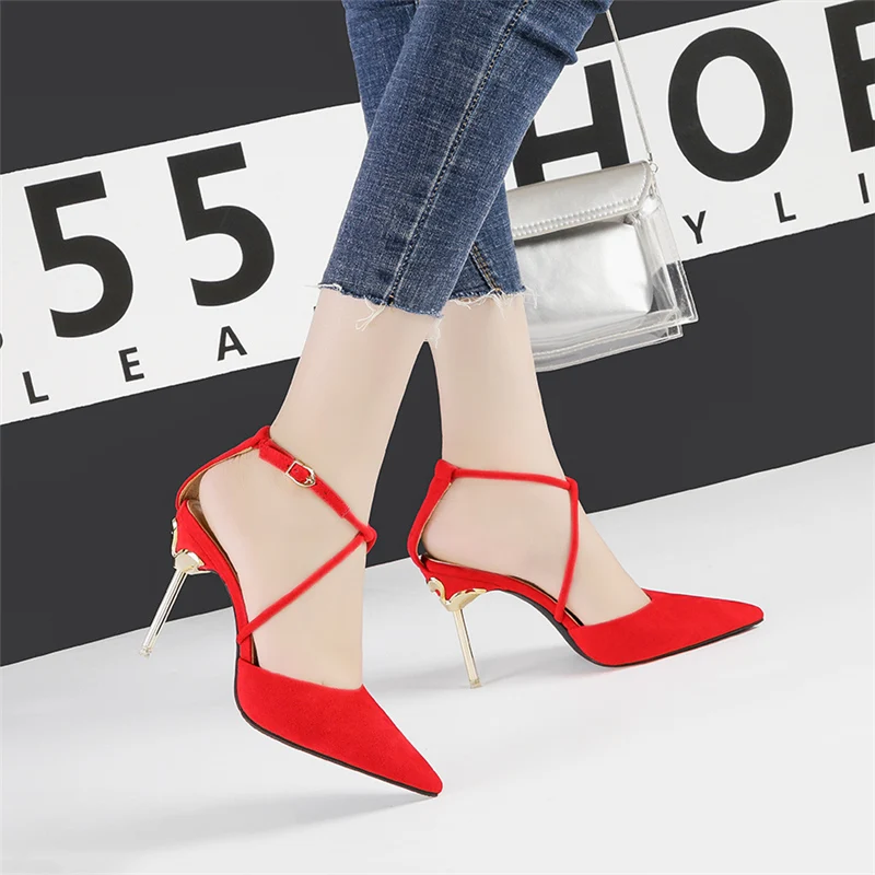 2019 г. женские летние босоножки на высоком каблуке 9 см милые туфли-лодочки из