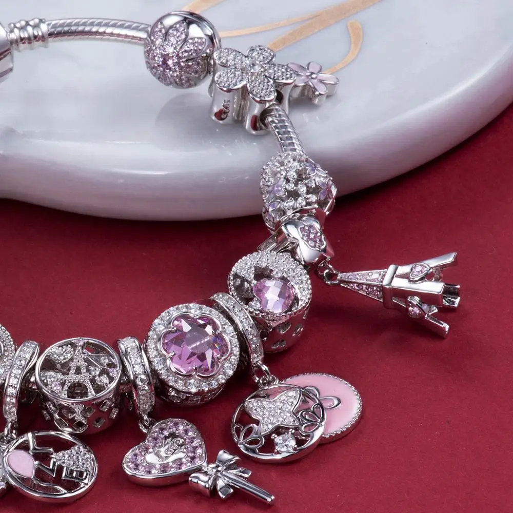 

Comets of the Heart Charm Beads Fit Original Bracelet Necklace Authentic Jewelry DDBJ080