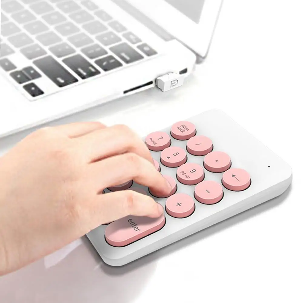 Беспроводная игровая клавиатура 18-клавишная цифровая мини-клавиатура 2 4 ГГц |