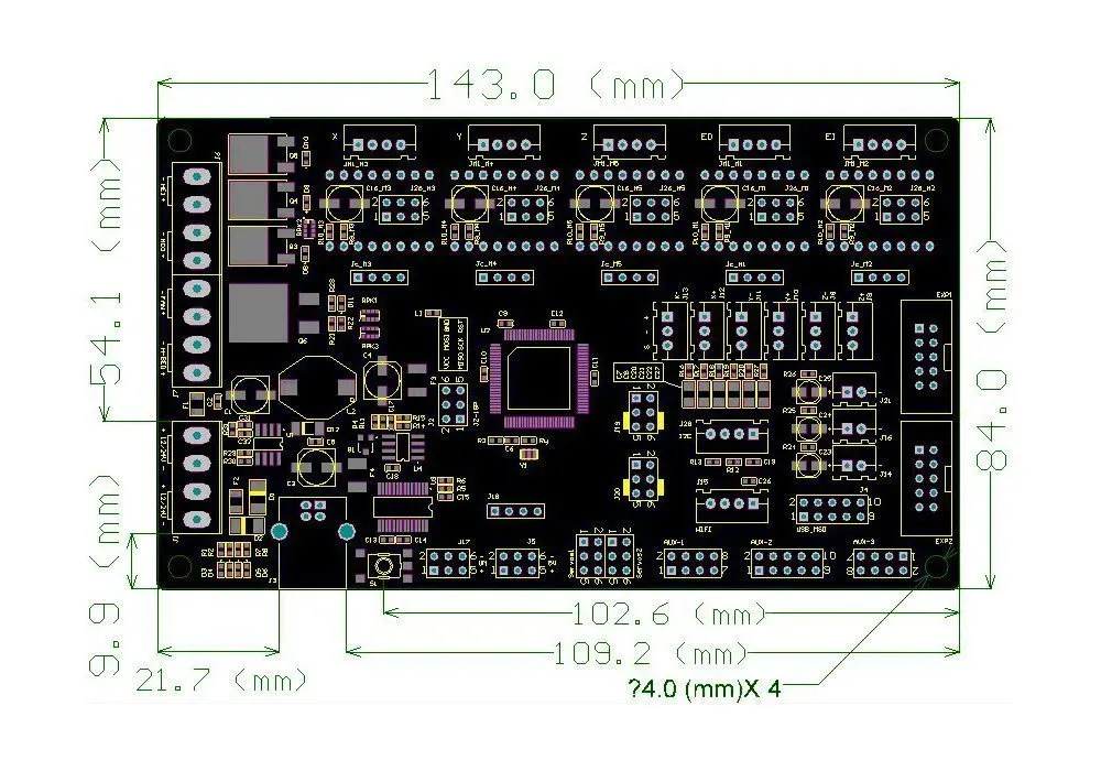 MKS Gen V1.4 3d комплект с RepRap + 5 шт. A4988 Драйвер 12864 Графический ЖК-дисплей | Компьютеры и