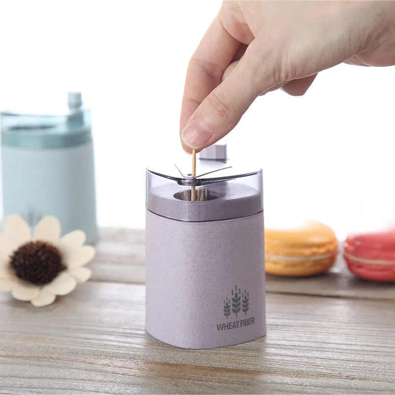 Wheat Straw Toothpick Holder Dispenser Home Decor Storage Box | Дом и сад
