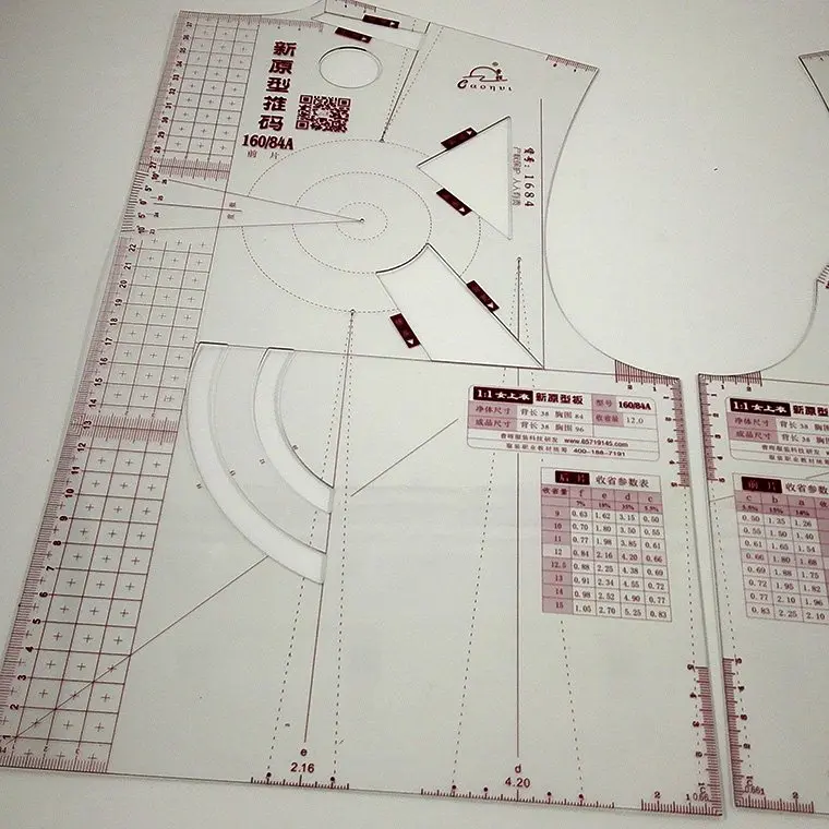 1:1 набор линейки для образцов одежды линейка дизайна шаблон рисования