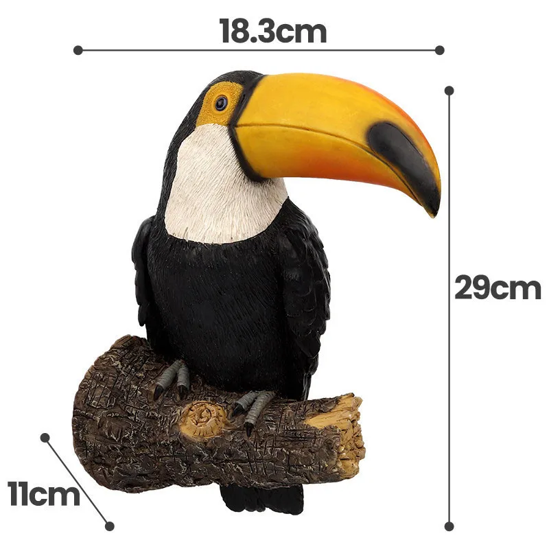 

Simulation Bird Decoration Fake Bird Resin Animal Outdoor Courtyard Garden Forest Landscape Tree Decoration Pendant c50