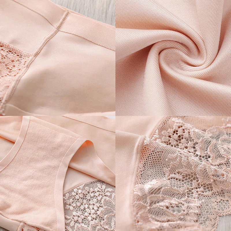 

2020 Women Sexy Seamless Panties Ice Silk Women Underwears Cotton Comfortable Low Waist Underpants Female Intimates XXL