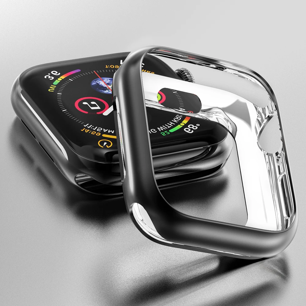 HOCO Ультратонкий Мягкий защитный чехол из ТПУ для Apple Watch Series 6 5 4 40 мм 44 с