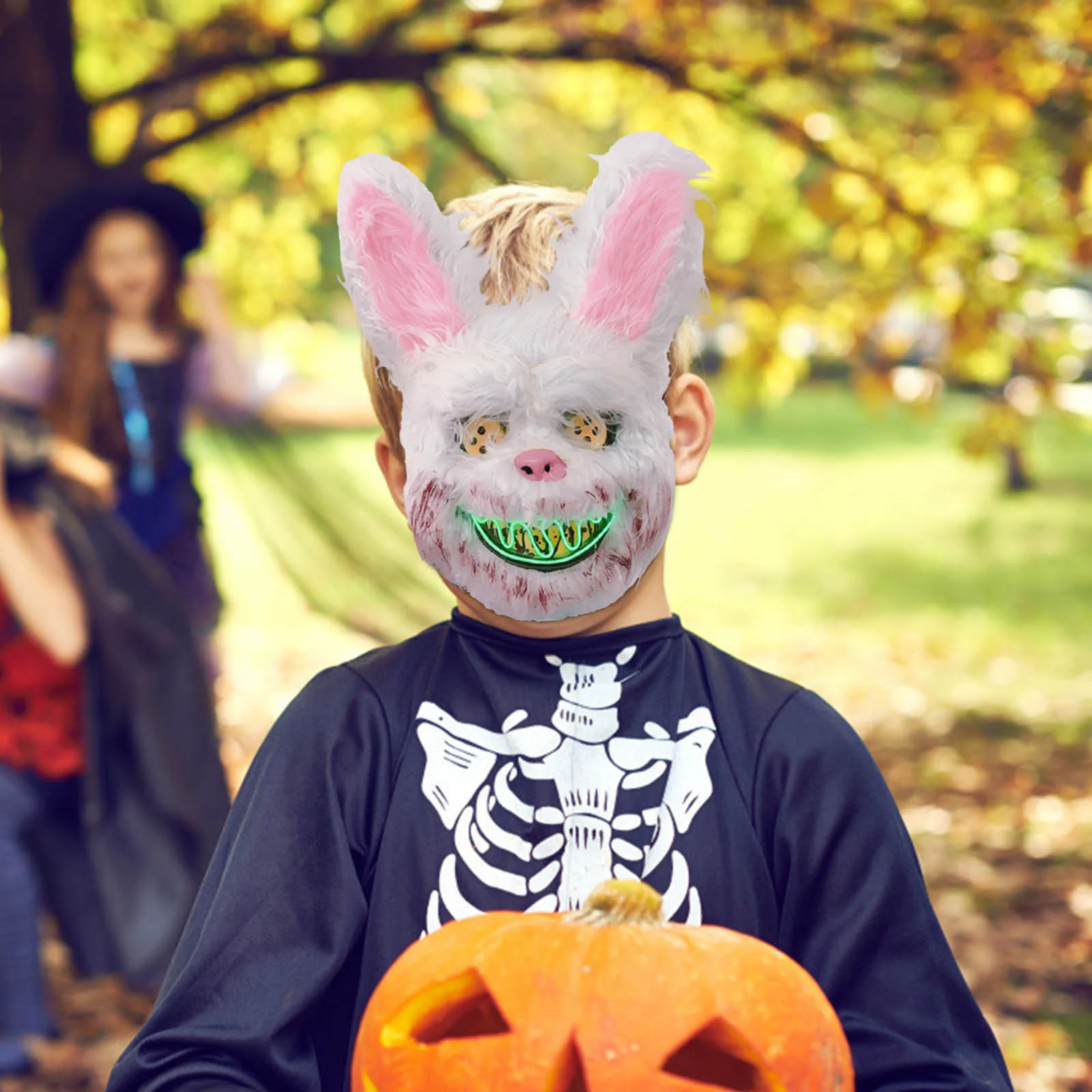 Маски для Хэллоуина 2021 Новинка кровавый убийца кролик страшная маска плюшевая