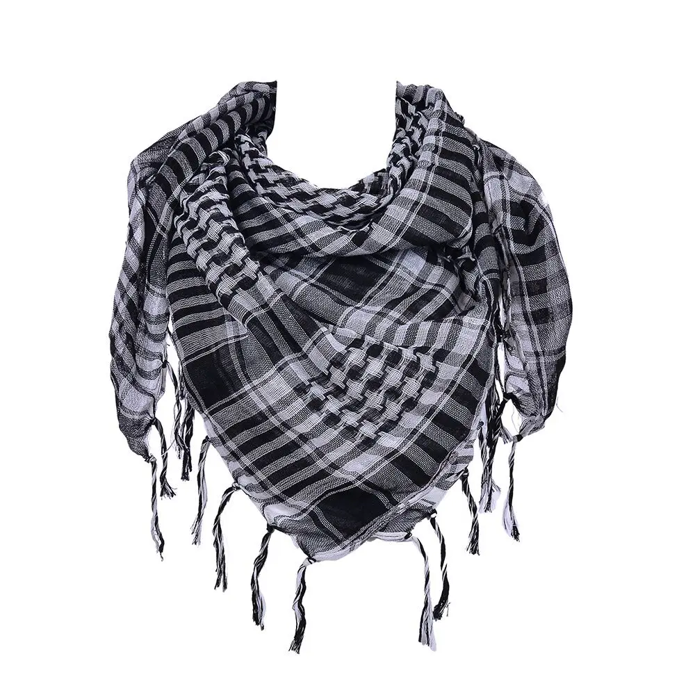 

Thin Military Tactical Keffiyeh Shemagh Desert Arab Scarf Shawl Neck Cover Head Wrap Hiking Shooting Accessories for Summer