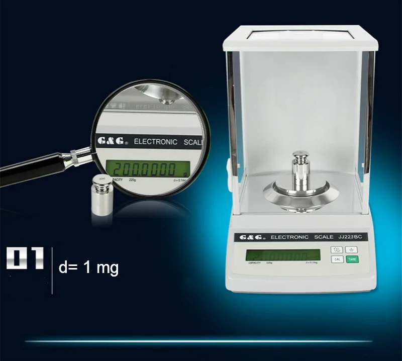 Аналитический электронный вес со средней точностью для лаборатории диапазоном 0~1520г d=0.001г / 1мг 1/1000 включений.