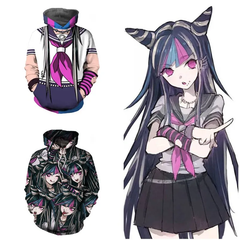 Игра Danganronpa V3 Косплей Аниме Толстовка Взрослые Девушки Школьная форма одежда