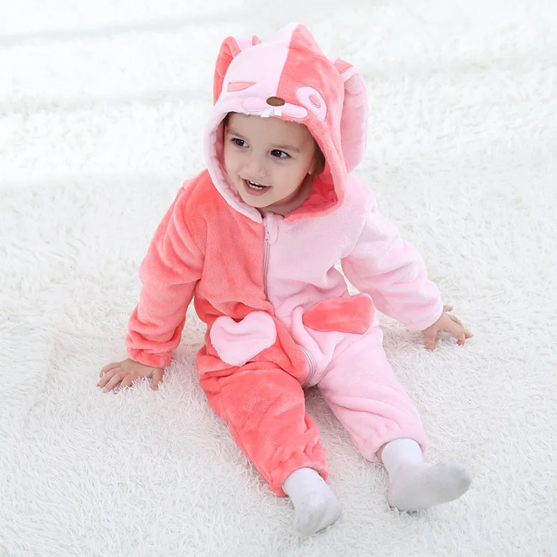 Rabbit Коллекция года, осенне-зимняя одежда для новорожденных одежда унисекс на Хэллоуин комбинезоны для мальчиков, детский костюм с пандой для девочек, комбинезон для малышей возрастом от 3 до 24 месяцев - Цвет: Rabbit