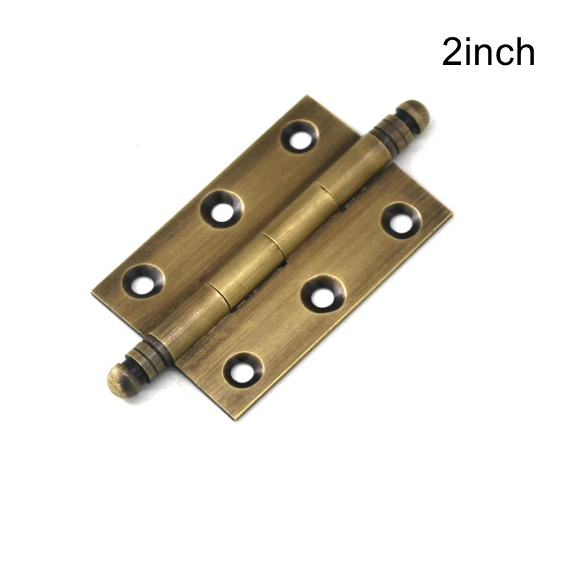 Decorative Cabinet Hinges Vintage Brass Furniture Kitchen Cupboard Door Folding Butt 2&quot/2.5&quot/3&quot-4Pack |