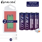 2-8 шт., литий-ионные батарейки 1,5 в 1,5 МВтч