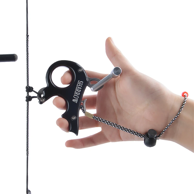 Archery Compound Bow Release 3or4 Finger Aid Trigger Thumb Grip Caliper Hunting Shooting Accessories |