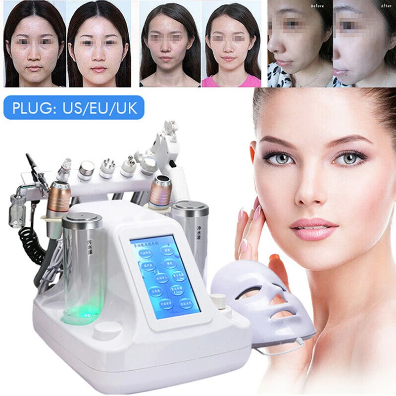 11 in 1 Hydra Dermabrasion RF Bio-lifting Microdermabrasion Facial Machine Water Oxygen Jet Hydro Diamond Peeling Beauty | Красота и