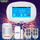 KERUI K52 умный дом сигнализация сенсорный Экран Цвет Дисплей GSM приложение Wi-Fi для Управление безопасности семьи движения Сенсор Беспроводной сирена