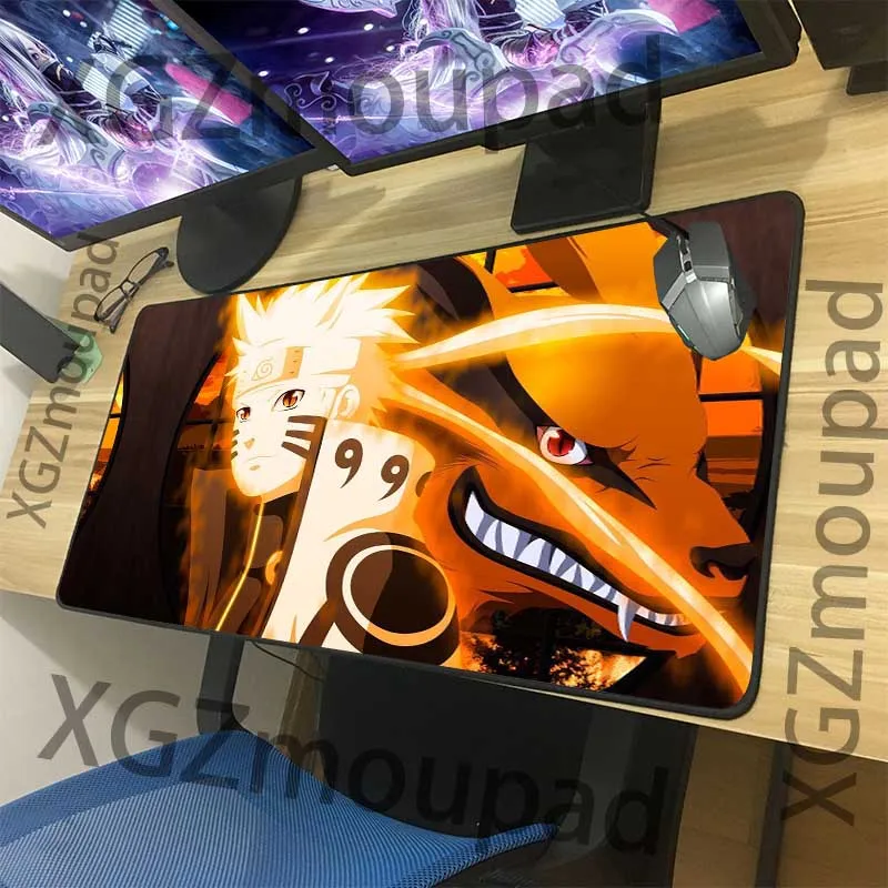 Большой коврик для мыши XGZ XXL прецизионный черный шовный аниме компьютерный ПК