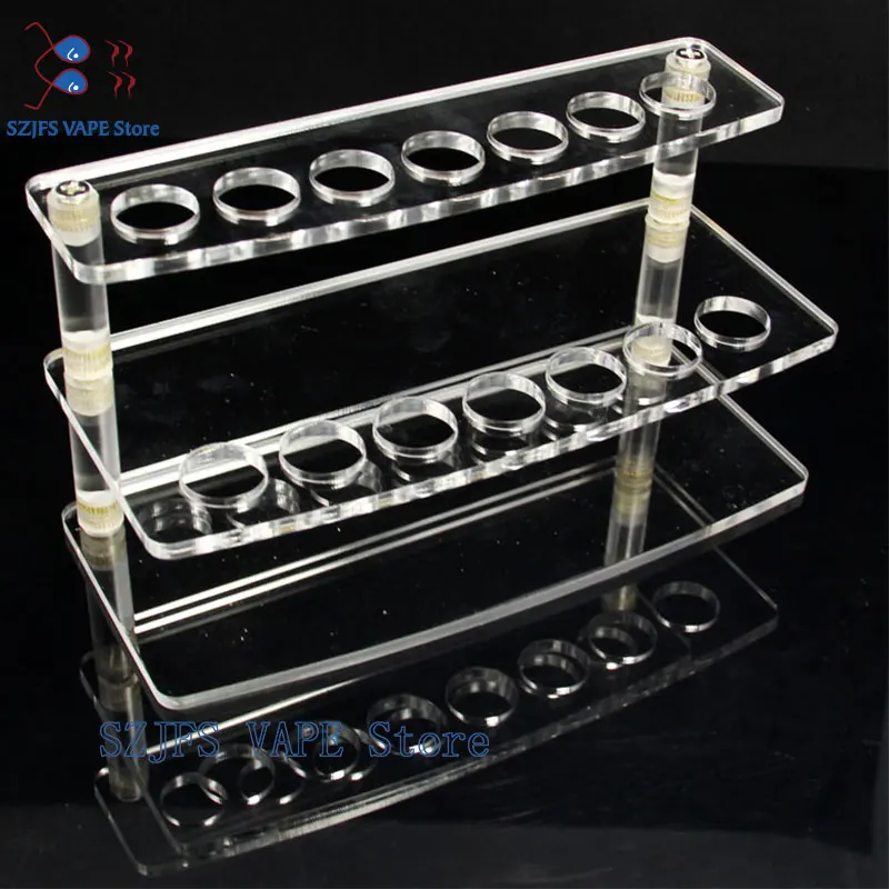 

510 battery Tank Base Acrylic Atomizer Stand Holder for RDA RBA Vaporizer Atomizer Vape Users DIY Tank Stander vs zeus x Berserk