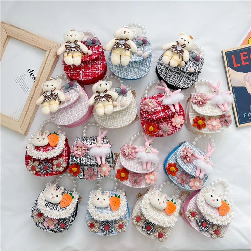 

Pretty Toddler Baby Messenger Bag Kids Cotton Linen Print Cartoon Fashion Girl Princess Handbag Children Adjustable Shoulder Bag