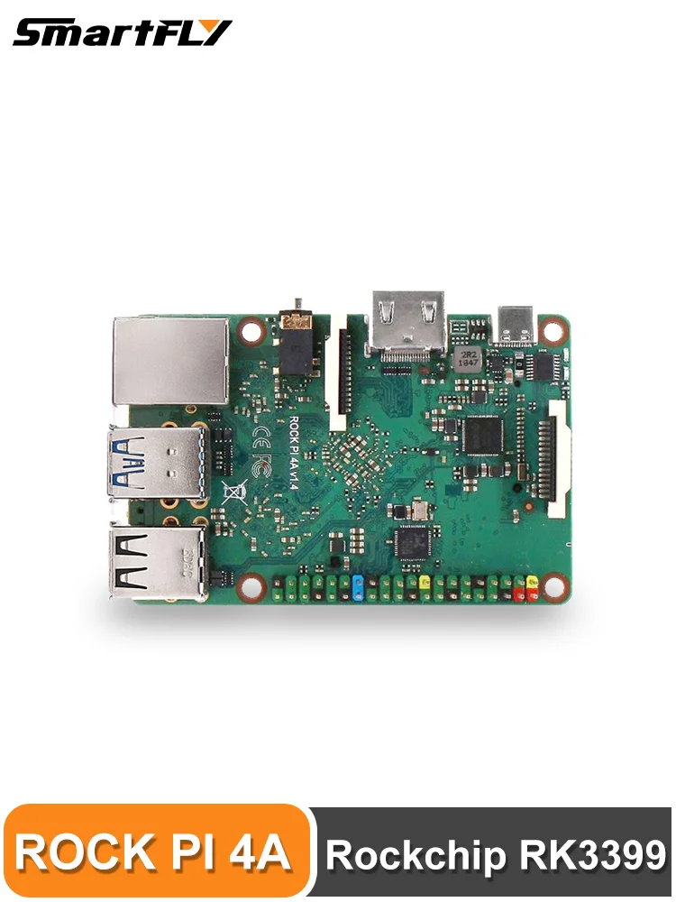 ROCK PI-4A V1.4 с аксессуарами Rockchip RK3399 ARM Cortex SBC/компьютер одной платой совместимый