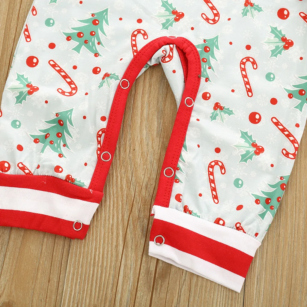 

Free Ship Baby Clothes ropa Romper Fashion Autumn Newborn Infant Girls Boys Christmas Trees Stripe Jumpsuit