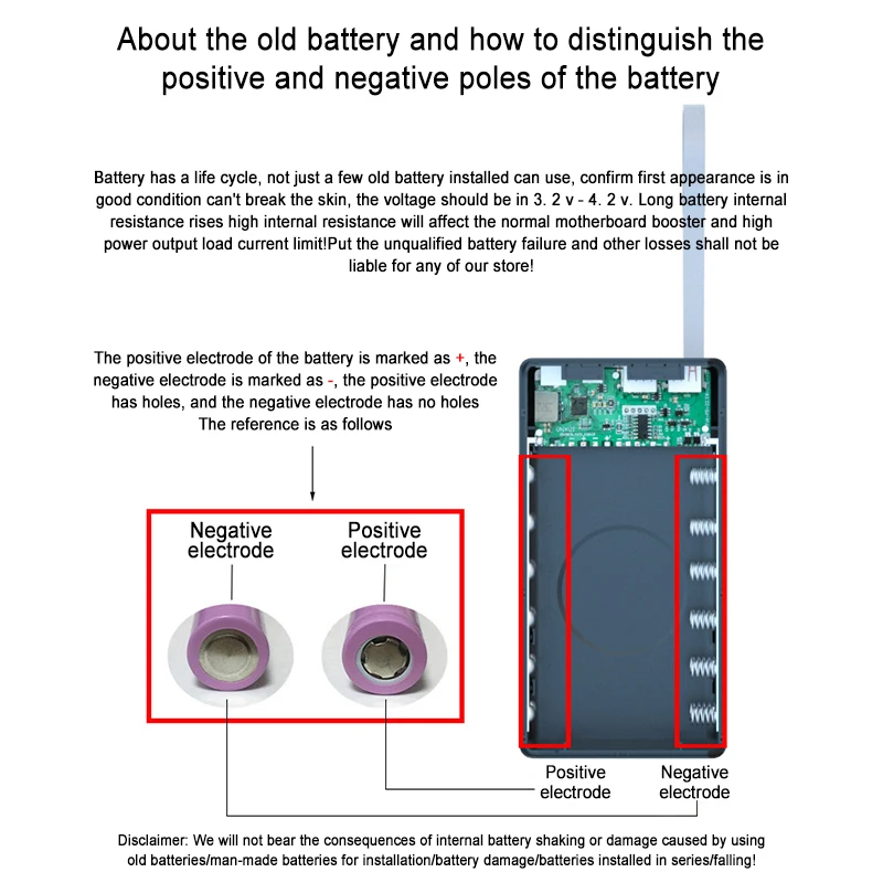 Welding Free 12x 18650 Battery Case Qi Wireless Power Bank Case PD Fast Charging 18650 Battery Storage Box for iPhone Xiaomi