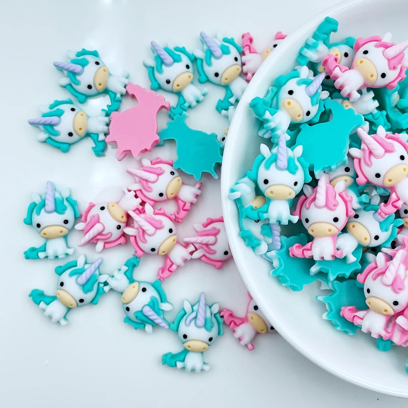 

14 Pcs New Cute Resin Mini Cartoon Unicorn Flat Back Cabochon Scrapbook Kawaii DIY Embellishments Charm Decorate Accessories C89