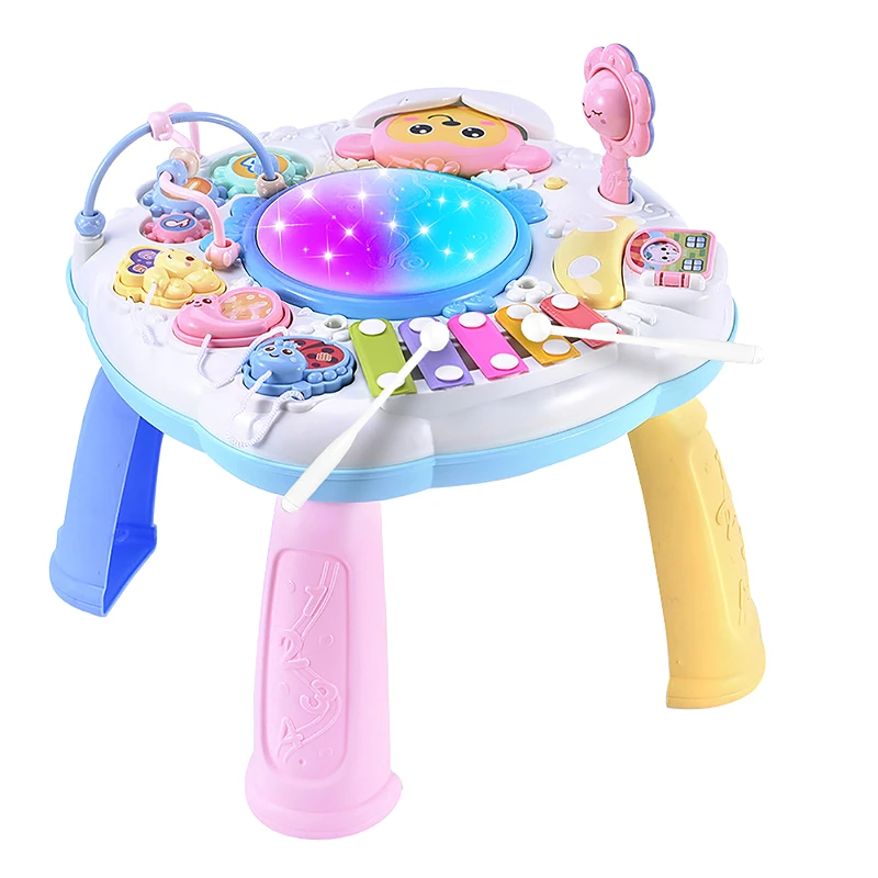 

Early Educational Study Activity Center Music Game Infants Musical Instrument Learning Table Baby Toys Piano Kids Children Gift