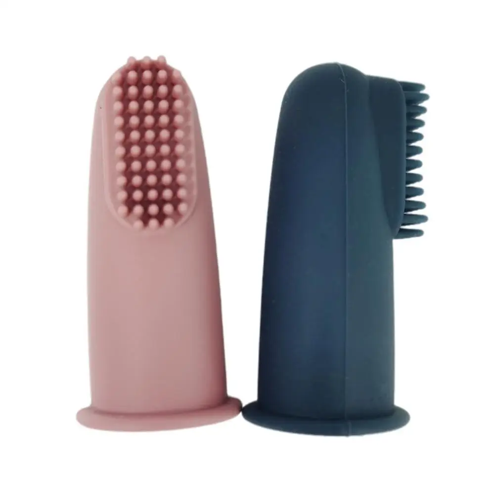 

Toddler Silicone Finger Toothbrush BPA-free Safe And Comfortable Infant Toothbrush For Training Easy To Use And Clean