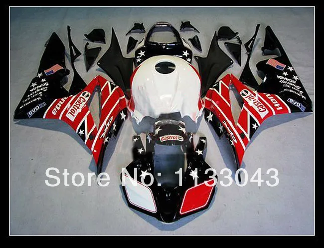 

100%Fit Injection Fairing kits for HONDA CBR 600 RR 07 08 F5 2007 2008 CBR600RR 2007 2008 red White black fairings+ tank #66ts8
