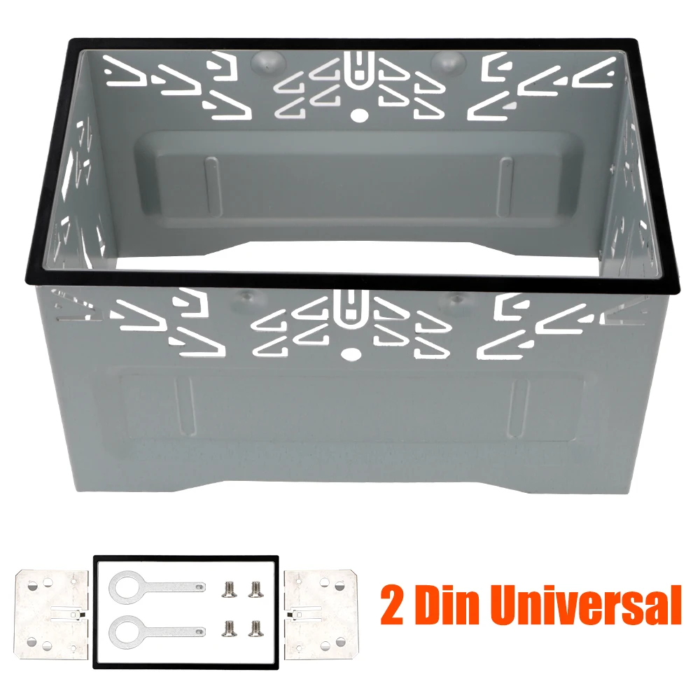 

2Din Fittings Kit Radio Head Unit Installation Frame Auto Panel Audio Dash Mount Kit Box For 2Din Car DVD Radio Player Universal