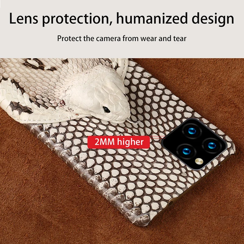 

Luxury Real Snakeskin Cover for Apple Iphone11 Pro Max Python Genuine Leather Phone Case for Iphone 11 Pro Max