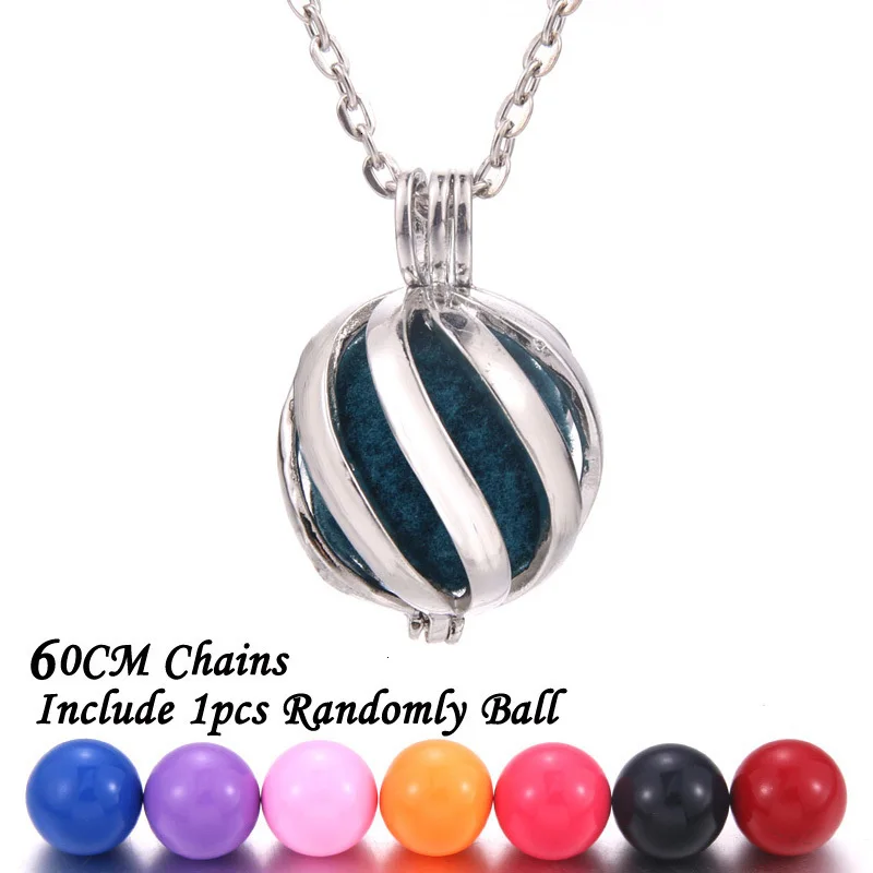 New Aromatherapy lockets Vintage silver Perfume Diffuser necklaces Aroma Essential Oils Pendant Necklace Pregnant woman necklace
