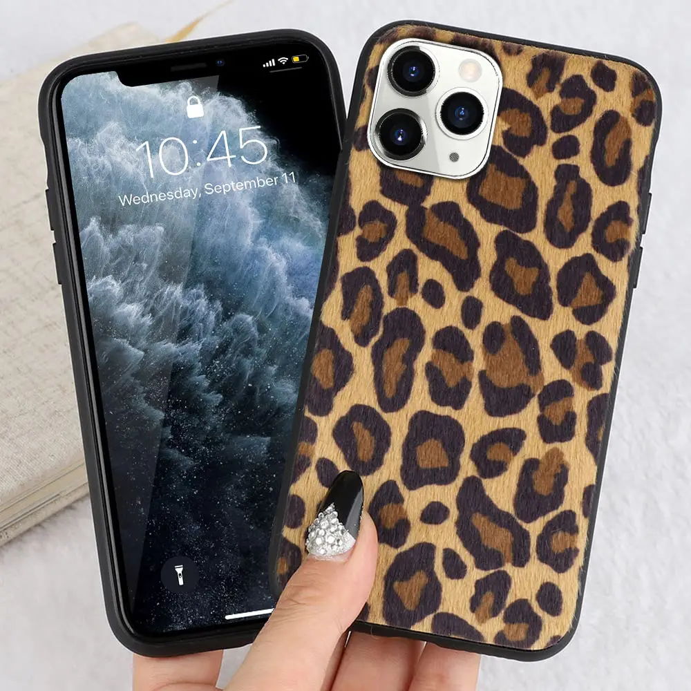 LAPOPNUT супер милый пушистый Леопардовый принт ультра тонкий гибкий Мягкий