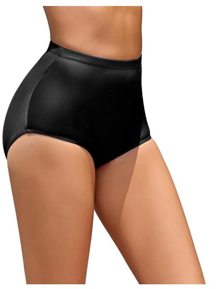 Speerise Womens High Waisted Bikini Bottoms Shorts Spandex Ballet Dance Brief Panty