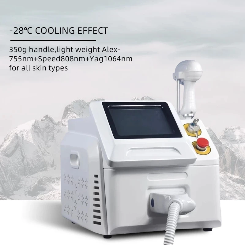 

Big Power Platinum 1200W Permanent Hair Removal Diode Laser 755 808 1064nm three wavelength Diode alexandra Laser