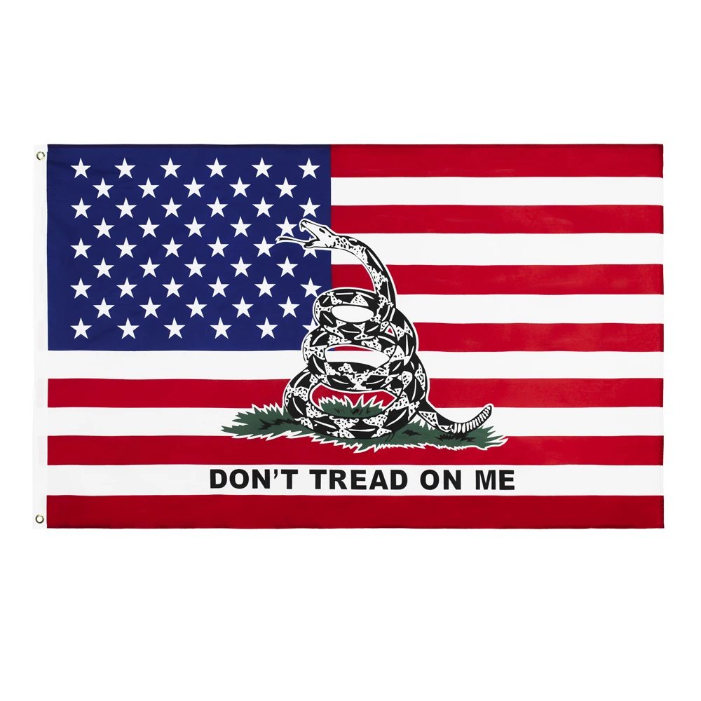 

ELECTION 90x150cm liberty or death black dont tread on me Tea Party Rattle Snake American gadsden flag