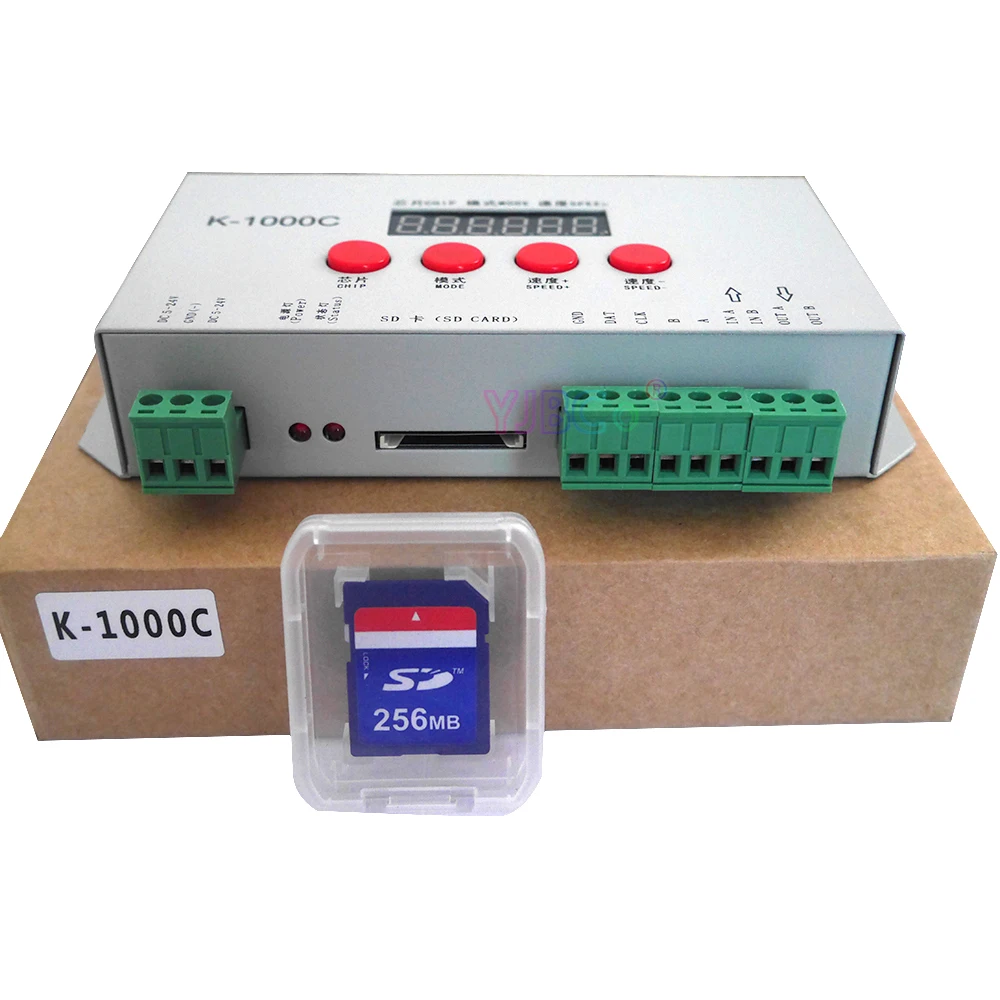 Лампа-контроллер светодиодной лампы K1000C WS2812B WS2811 APA102 T1000S WS2815 5 В 12 24 постоянного