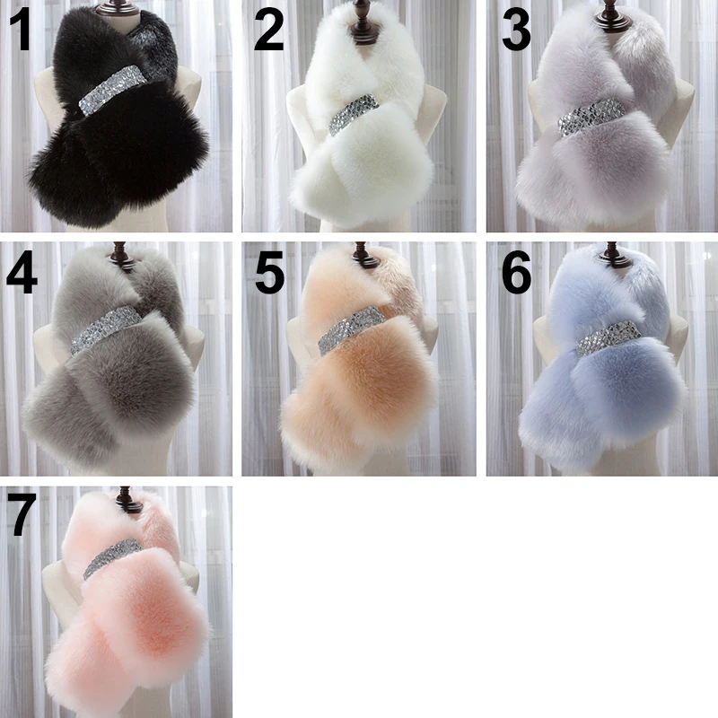 Шарф-ХОМУТ ЖЕНСКИЙ из искусственного меха большой мягкий зимний теплый