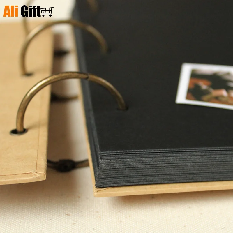 Альбом из крафт бумаги в стиле ретро для самостоятельной сборки пасты детских