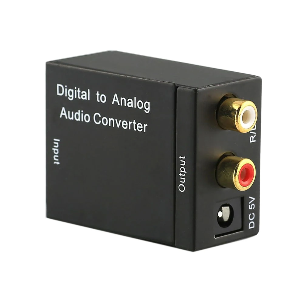 

NEW Digital to Analog Audio Converter Digital Optical CoaxCoaxialToslink to Analog RCA L/R Audio Converter Adapter Amplifier